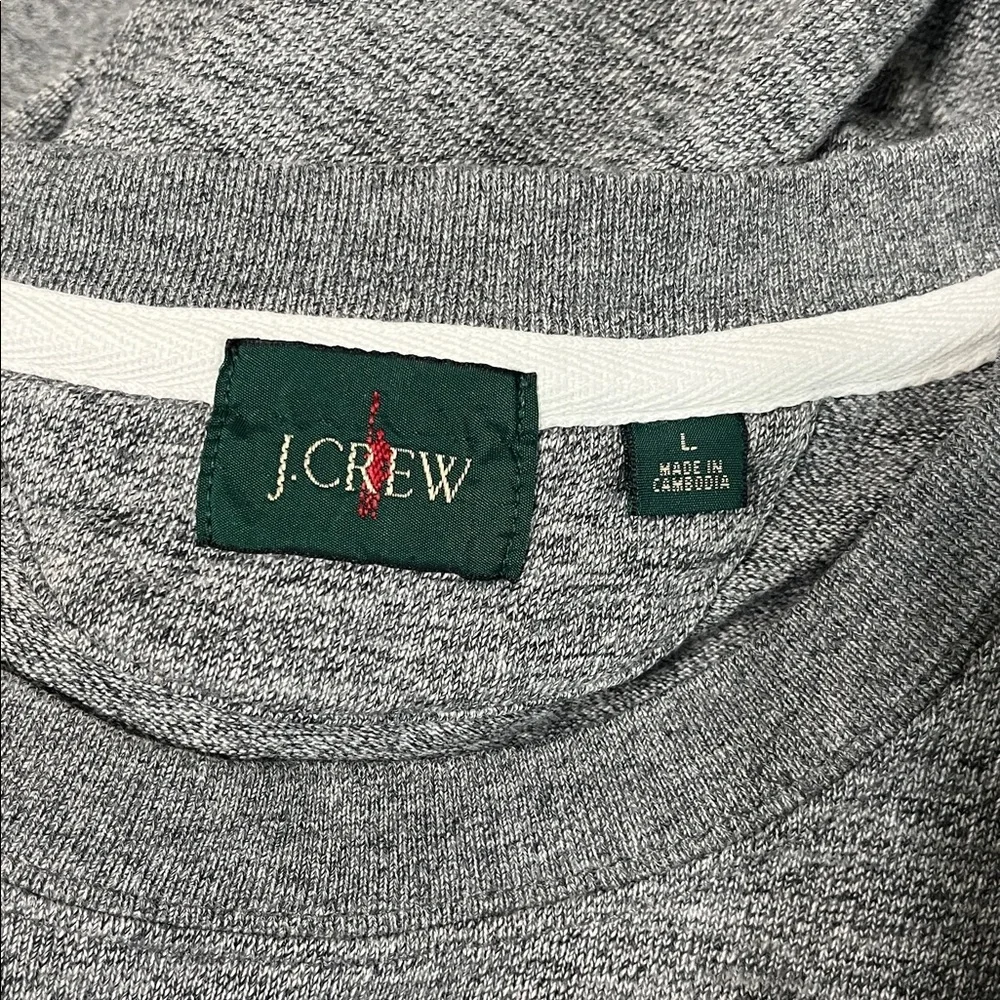 J. Crew Striped Oarsman Cotton Crewneck Sweater Large
